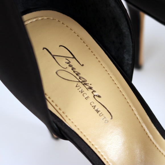 Vince Camuto Satin Heels Size 8 – Elegant Event / Bridal / Evening Sandal - Picture 6 of 8